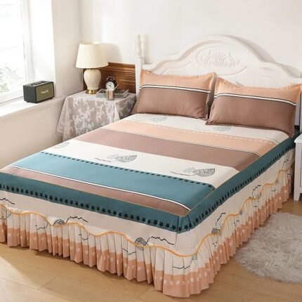Spring Bed Skirt Cover Bed Sheet Queen Mattress